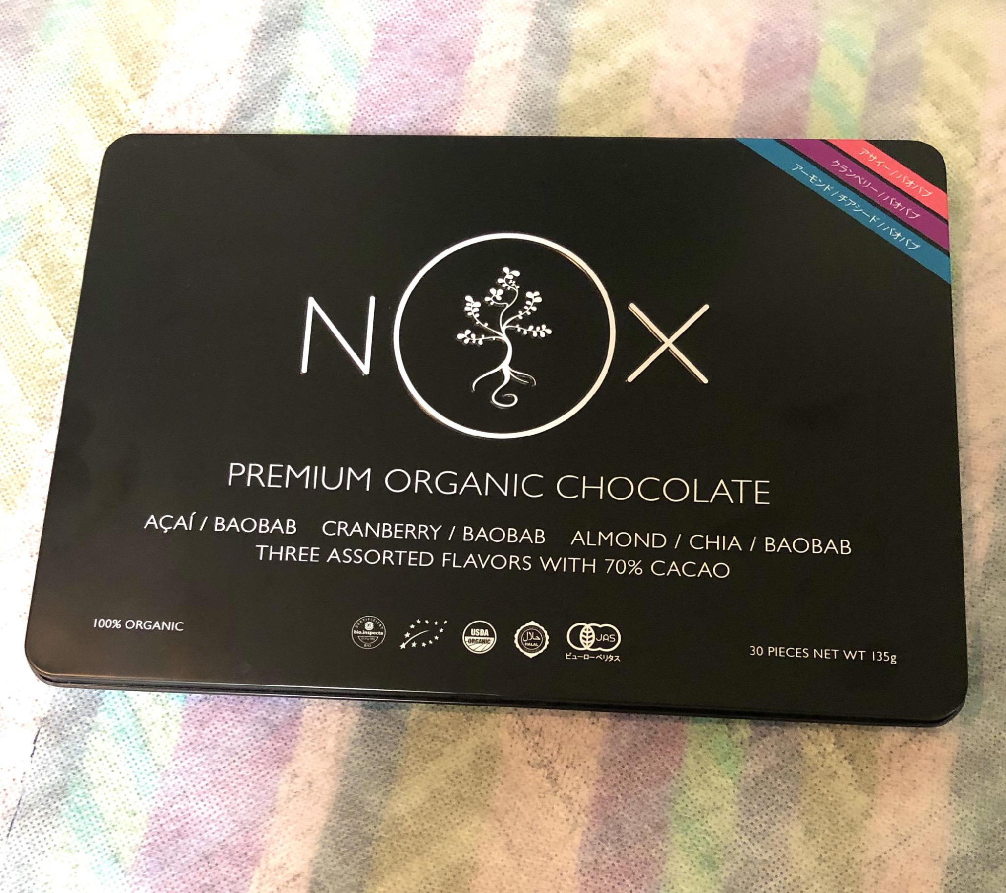 NOXプレミアムオーガニックチョコレート