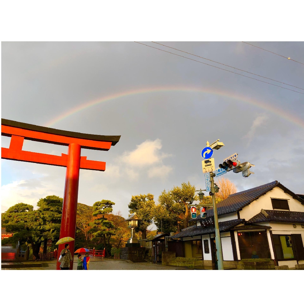 プチ鎌倉観光④　虹の鶴岡八幡宮へ